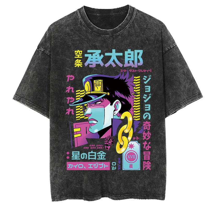 Jojos Bizarre Adventure Jotaro Shirt Oversized Style Anime Shirt