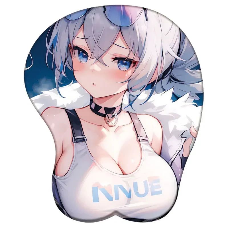 Honkai Star Rail Silver Wolf 3D Silicone Support Mouse Pad