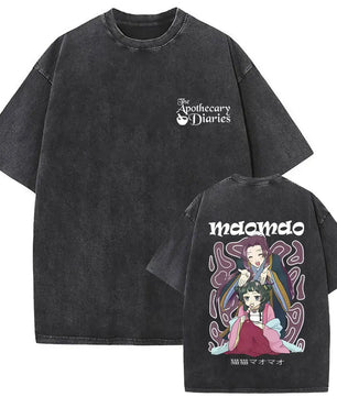 The Apothecary Diaries Maomao & Jinshi Shirt Vintage Style Washed T-Shirt
