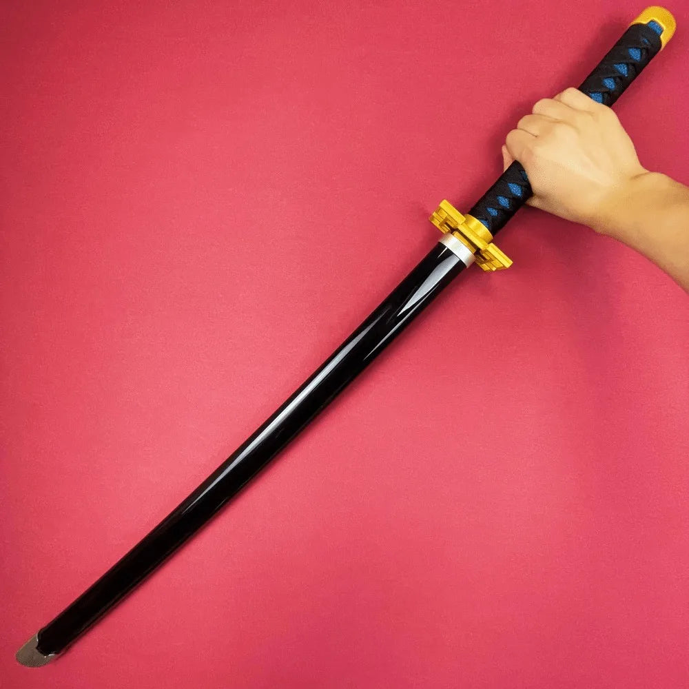 Demon Slayer Muichiro Tokito Nichirin Sword 1:1 Scale Anime Prop Replica Bamboo Sword