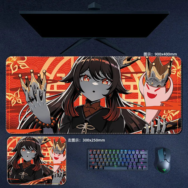 Genshin Impact Hu tao Mouse Pad Anime Desk Mat