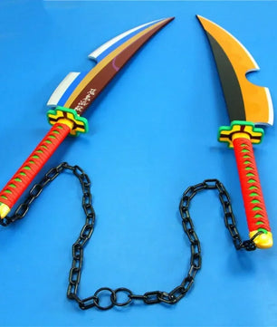 Demon Slayer Tengen Uzui Swords 1:1 Scale Anime Prop Replica