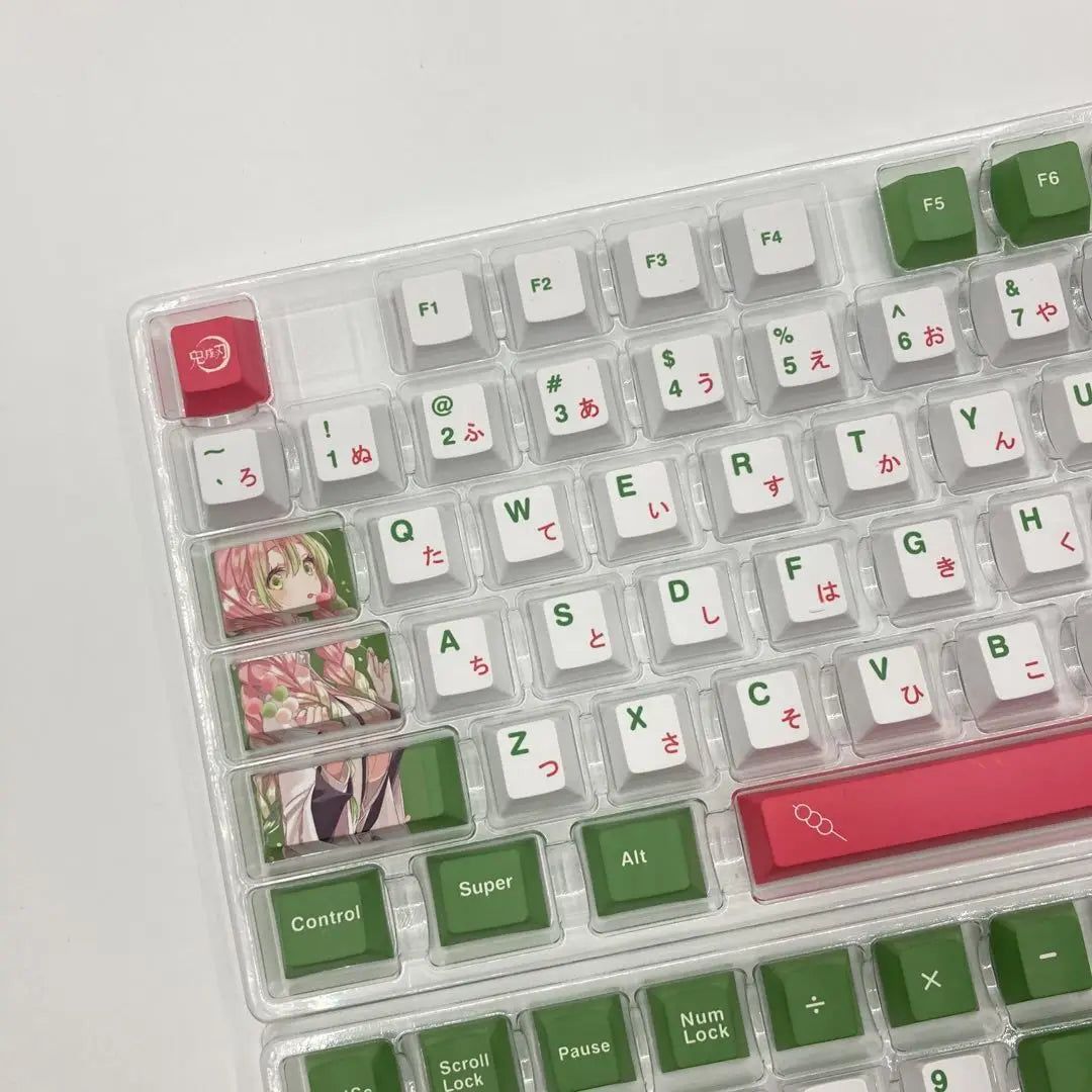 Demon Slayer Mitsuri Kanroji Keycaps For Keyboards 128 Keys