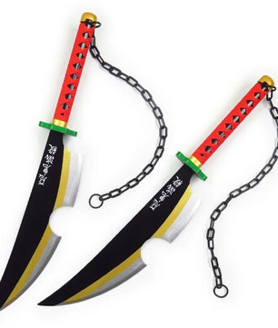 Demon Slayer Tengen Uzui Swords 1:1 Scale Anime Prop Replica