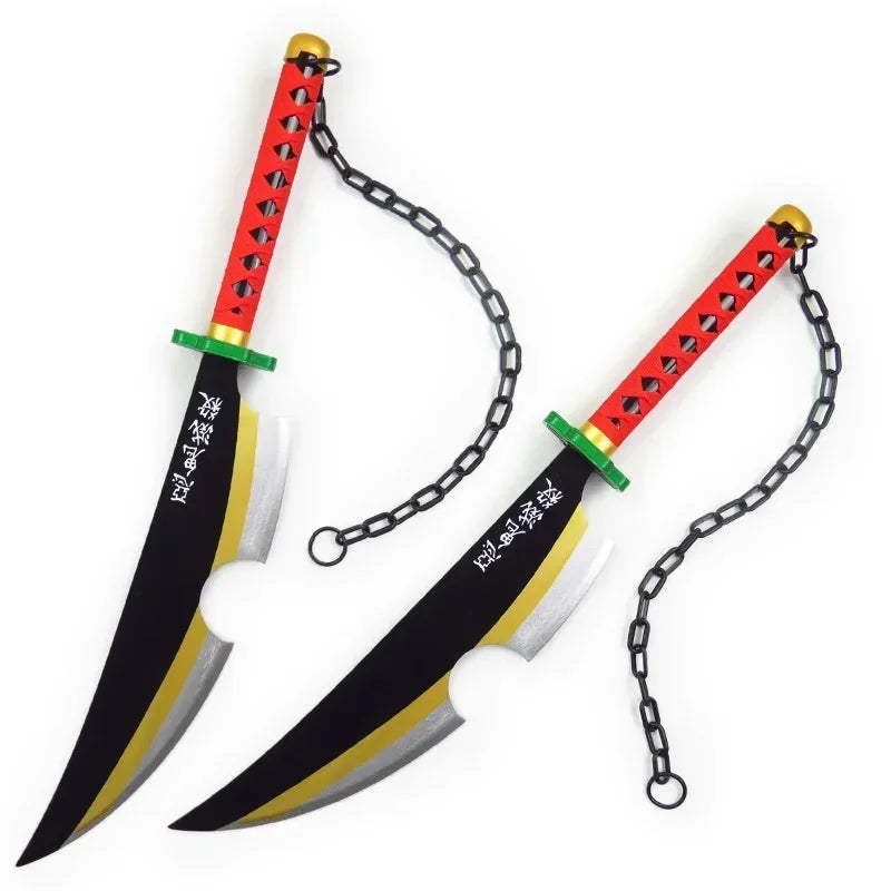 Demon Slayer Tengen Uzui Swords 1:1 Scale Anime Prop Replica