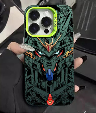 Gundam Style Mecha Phone Case - For iPhone 11 to 17 Pro Max