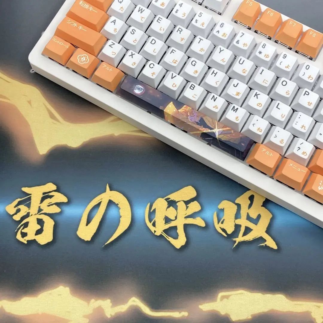 Demon Slayer Zenitsu Agamatsu Keycaps For Keyboard 128 Keys