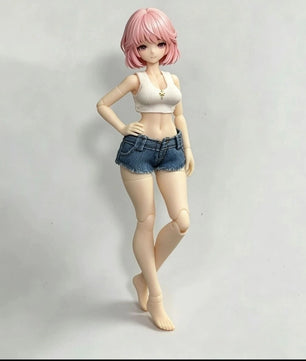 1/12 Casual Summer Top and Shorts Set For Female Action Figures