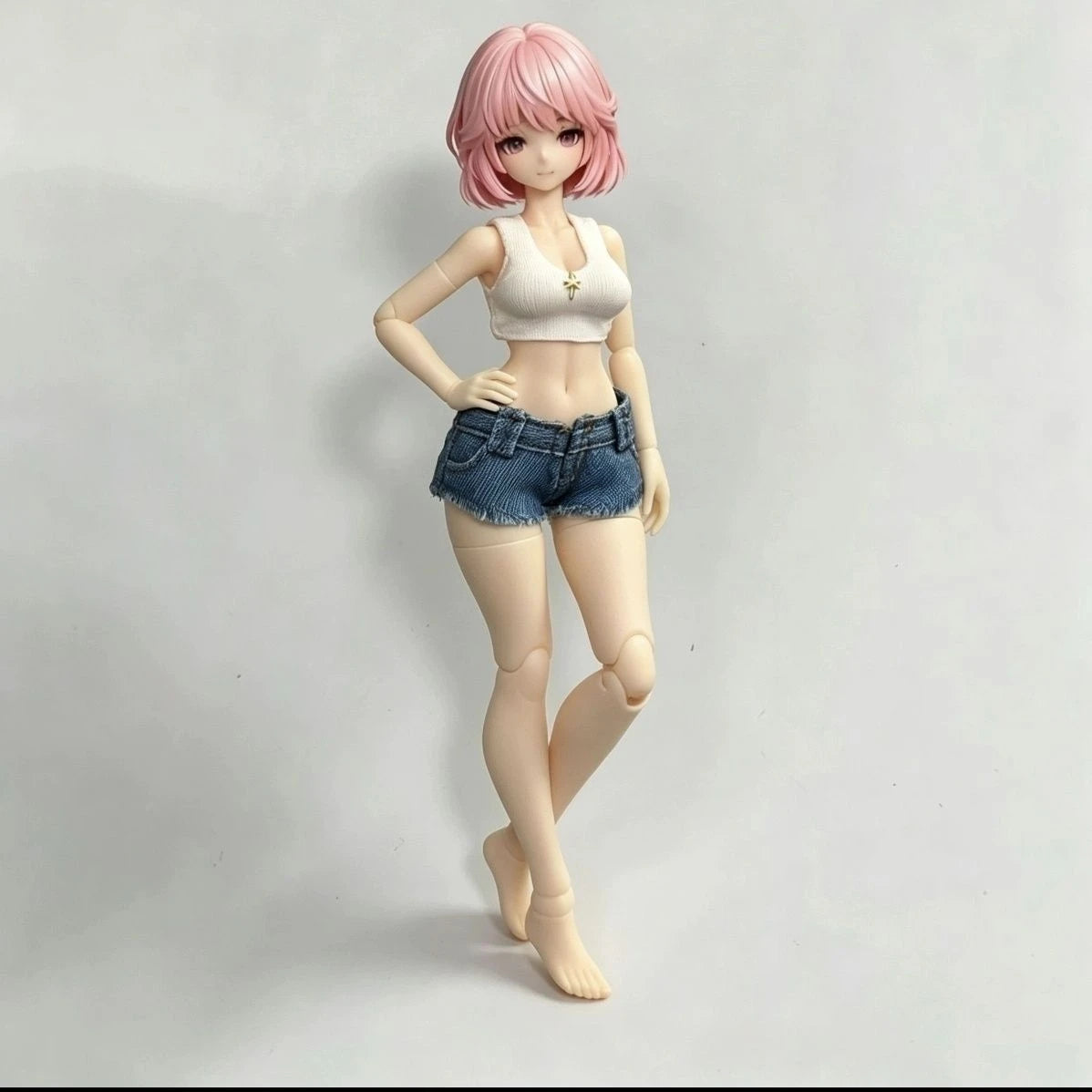 1/12 Casual Summer Top and Shorts Set For Female Action Figures