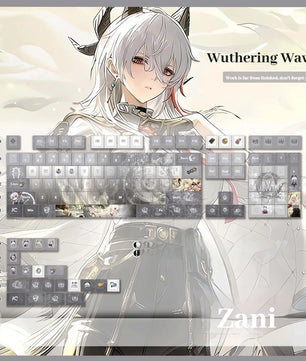 Wuthering Waves Zani Keycaps 120 Keys Cherry Profile Anime Keycaps