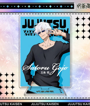 Jujutsu Kaisen Satoru Gojo Acrylic Stand Keychain & Badge Set