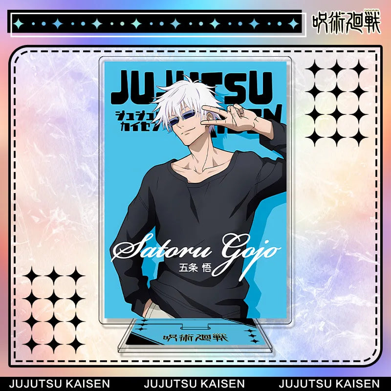 Jujutsu Kaisen Satoru Gojo Acrylic Stand Keychain & Badge Set
