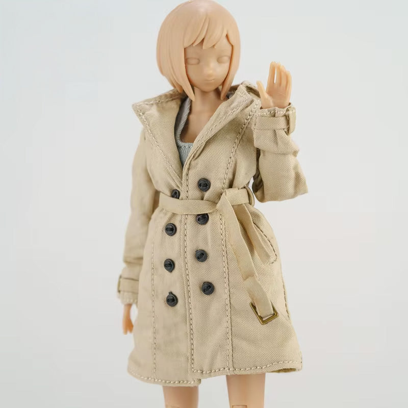 1/12 Scale Windbreaker Coat For 6-Inch Female Action Figures