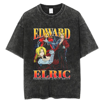 Fullmetal Alchemist Edward Shirt Vintage Style Anime Shirt