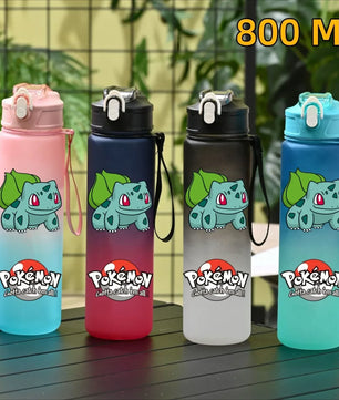 Pokemon Ivysaur Sports Water Bottle With Straw BPA-Free & Leakproof