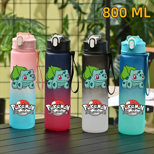 Pokemon Ivysaur Sports Water Bottle With Straw BPA-Free & Leakproof