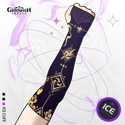 Genshin Impact Raiden Shogun Breathable Arm Sleeves Anime Sportswear
