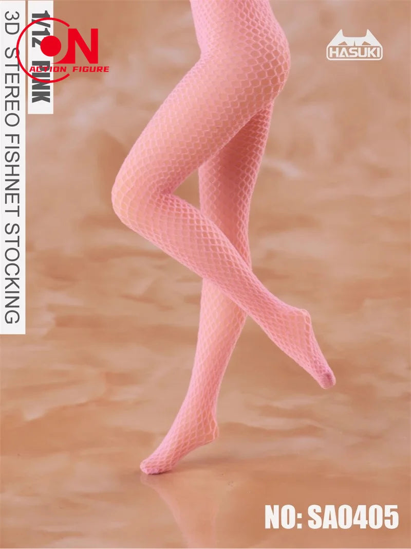 Hasuki 1/12 Scale Fishnet Stockings for 6-Inch Female Action Figures