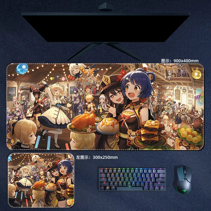 Genshin Impact Feast Mouse Pad Anime Desk Mat