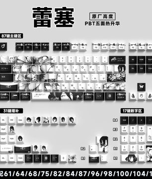 Chainsaw Man Reze Keycaps 135 Keys Cherry Profile Anime Keycaps