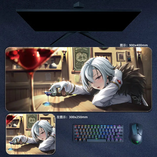 Genshin Impact The Knave Arlecchino Mouse Pad Anime Desk Mat