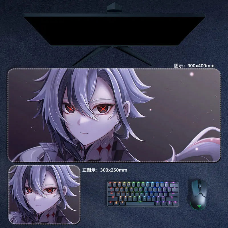 Genshin Impact The Knave Arlecchino Mouse Pad Anime Desk Mat