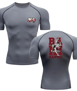 Baki Style Compression Shirt - Men's Fitness Anime Rash Guard