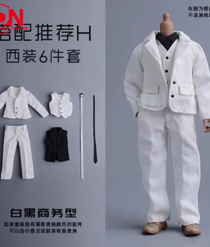 1/12 Scale Professional Suit Set For 6-Inch Male Action Figures