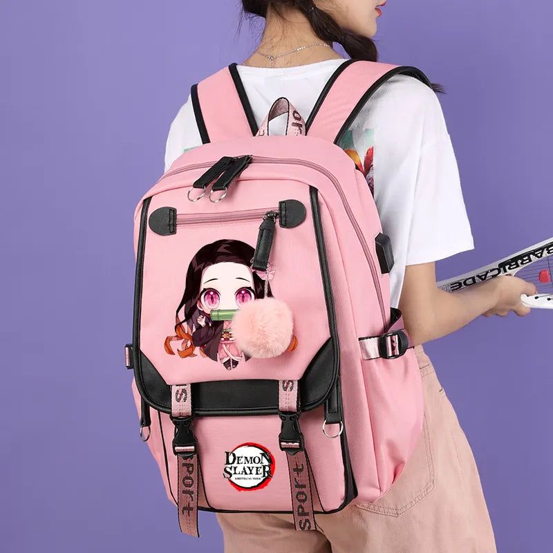 Demon Slayer Nezuko Backpack Anime Bookbag