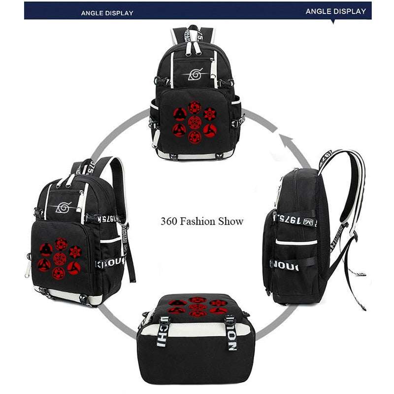 Naruto Backpack Sasuke Uchiha Anime Backpack Bookbag