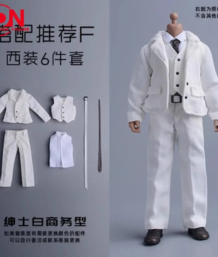 1/12 Scale Professional Suit Set For 6-Inch Male Action Figures