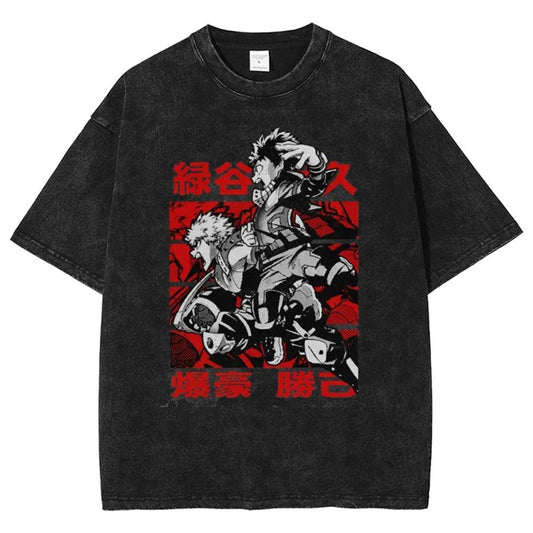My Hero Academia Shirt Deku Bakugo Oversized Anime Shirt