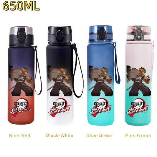 Demon Slayer Zenitsu Water Bottle – 650ml Leakproof Gym Bottle