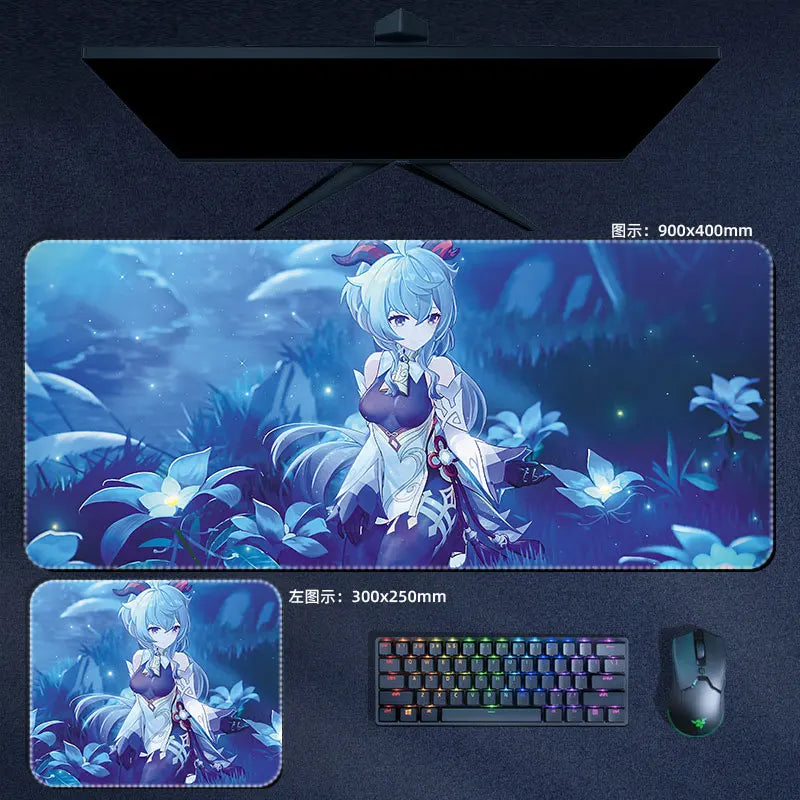 Genshin Impact Ganyu Mouse Pad Anime Desk Mat