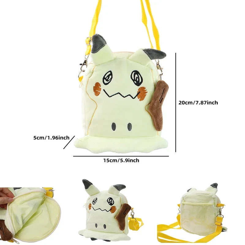 Pokemon Mimikyu Plush Shoulder Bag – 20cm Soft Plush Anime Bag
