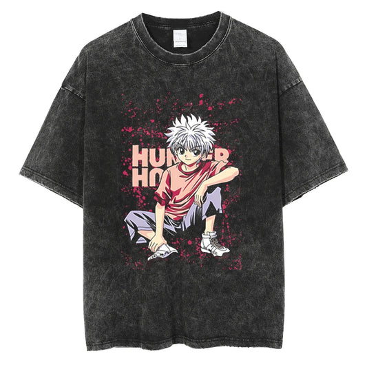 Hunter x Hunter Killua Shirt Vintage Style Anime Shirt