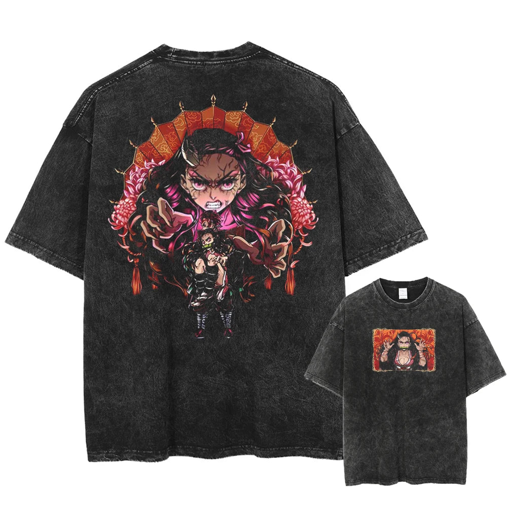 Demon Slayer Nezuko Shirt Oversized Style Anime Shirt