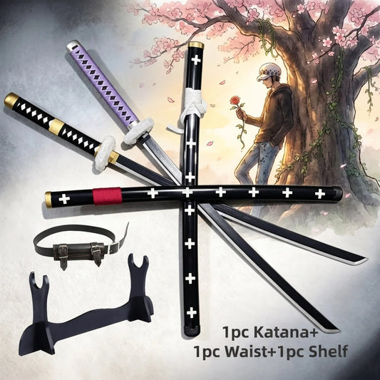 One Piece Trafalgar Law Kikoku Katana 1:1 Scale Anime Prop Replica Plastic Sword