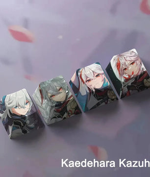 Genshin Impact Kazuha Keycaps 4pc Sublimation R4 Cherry Profile