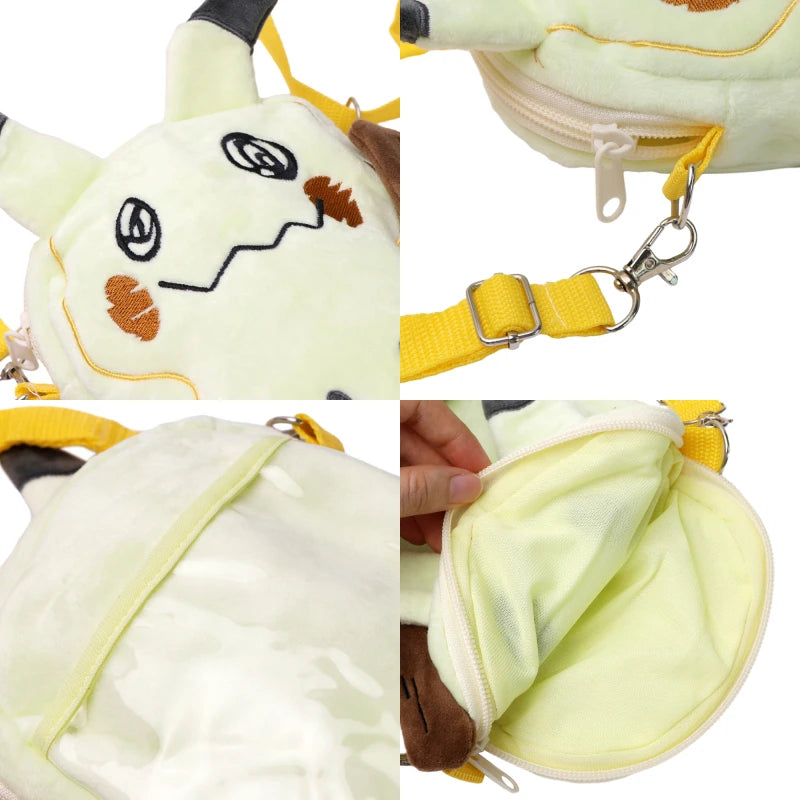 Pokemon Mimikyu Plush Shoulder Bag – 20cm Soft Plush Anime Bag