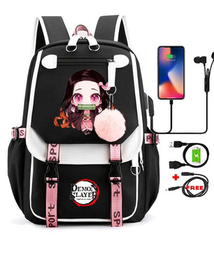 Demon Slayer Nezuko Backpack Anime Bookbag
