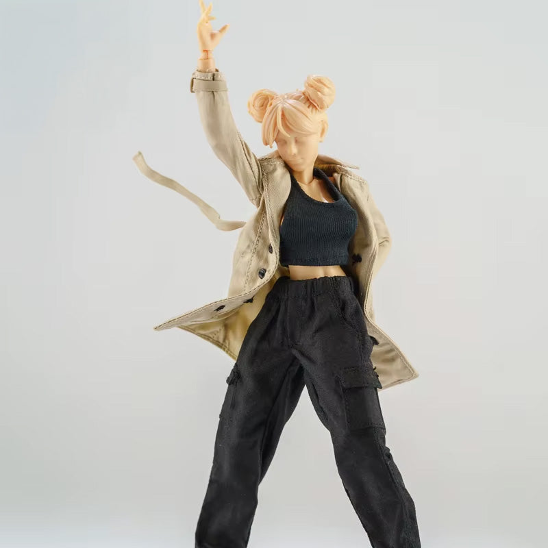 1/12 Scale Windbreaker Coat For 6-Inch Female Action Figures