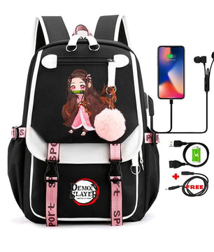 Demon Slayer Nezuko Backpack Anime Bookbag