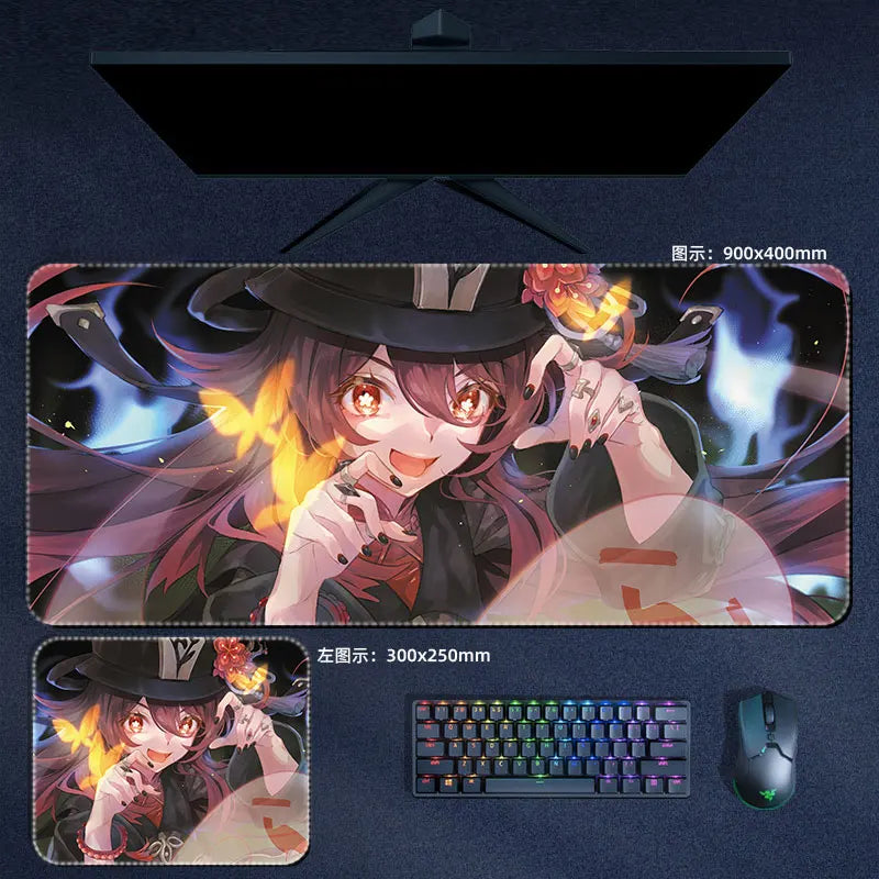 Genshin Impact Hu tao Mouse Pad Anime Desk Mat