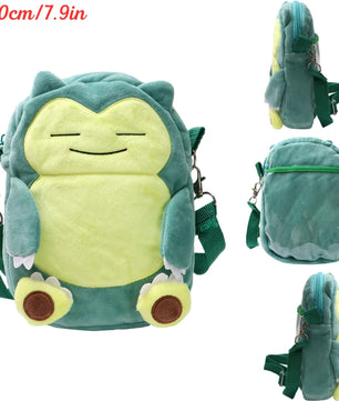 Pokemon Snorlax Plush Shoulder Bag – 20cm Soft Plush Anime Bag