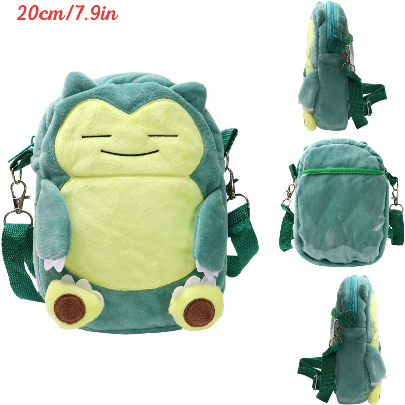 Pokemon Snorlax Plush Shoulder Bag – 20cm Soft Plush Anime Bag