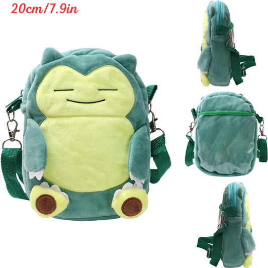 Pokemon Snorlax Plush Shoulder Bag – 20cm Soft Plush Anime Bag