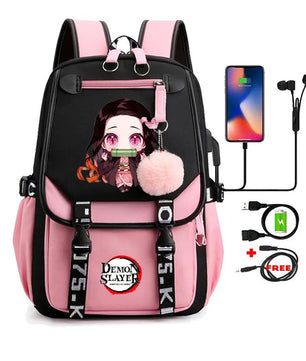 Demon Slayer Nezuko Backpack Anime Bookbag