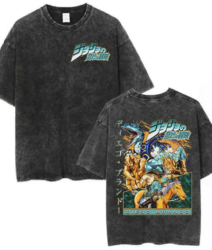 JoJo's Bizarre Adventure Diego Shirt Vintage Style Pre-washed