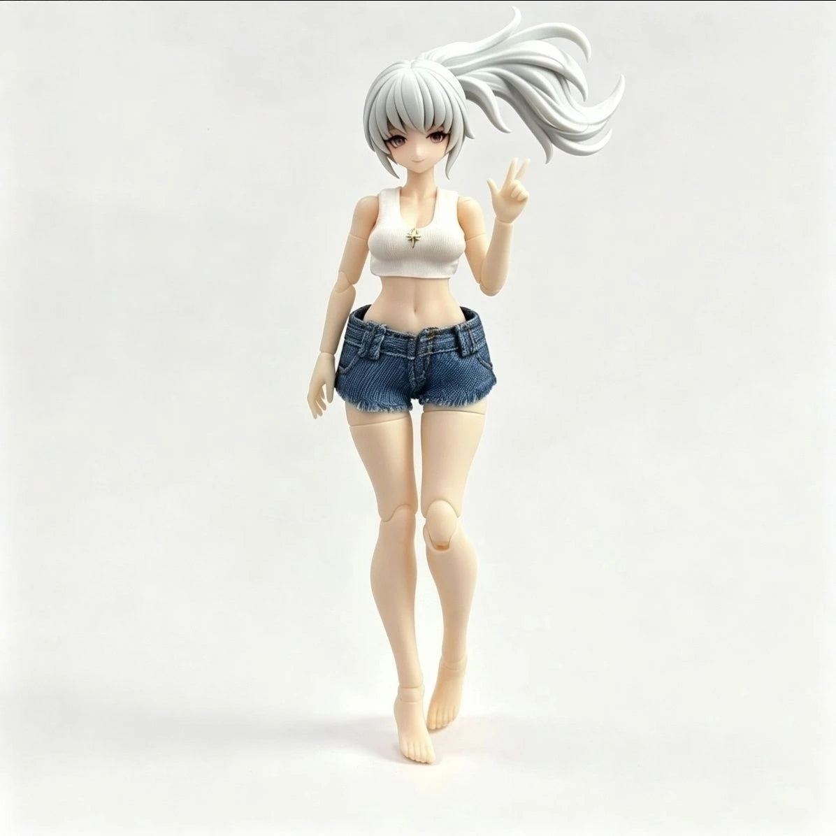 1/12 Casual Summer Top and Shorts Set For Female Action Figures